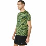 Men’s Short Sleeve T-Shirt Asics Core All Over Print Ss Green