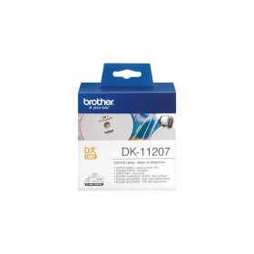 Etiketter till Skrivare Brother DK-11207 CD/DVD ø 58 mm Svart/Vit