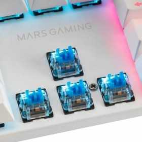 Mekaniskt tangentbord Mars Gaming MK422 Vit Qwerty Spanska