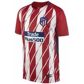 Children's Short Sleeved Football Shirt Nike Atlético de Madrid Local 17/19 White