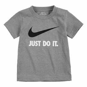 Child's Short Sleeve T-Shirt Nike Swoosh Jdi Ss Grey