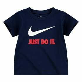 Kurzarm-T-Shirt für Kinder Nike Swoosh Marineblau