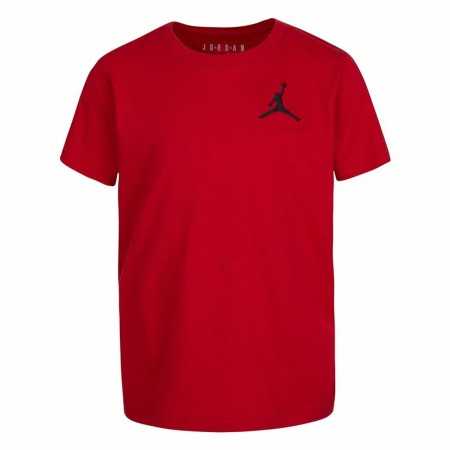 Child's Short Sleeve T-Shirt Nike Jordan Jumpamn Air EMB Red