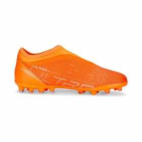 Childrens Football Boots Puma Ultra Match Ll Mg Orange
