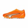 Childrens Football Boots Puma Ultra Match Ll Mg Orange