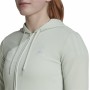 Damen-Trainingsanzug Adidas Logo French Terry grün