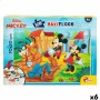 Child's Puzzle Mickey Mouse Double-sided 108 Pieces 70 x 1,5 x 50 cm (6 Units)