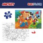 Kinderpuzzle Mickey Mouse Beidseitig 108 Stücke 70 x 1,5 x 50 cm (6 Stück)