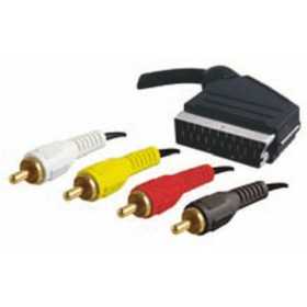 Kabel 3 x RCA till SCART (Europakontakt) NIMO