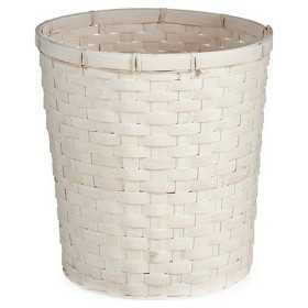 Cache-pot Blanc PVC Bambou 25 x 24 x 25 cm