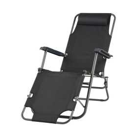Chaise longue Noir (178 x 60 x 95 cm)