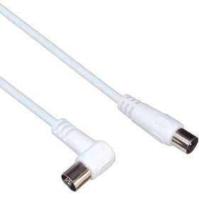 Coaxial TV Antenna Cable PremiumCord M/F 90 White (Refurbished A)