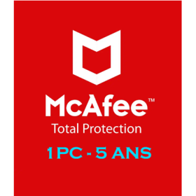 McAfee Total Protection 1 PC - 5 ANS - Sans VPN