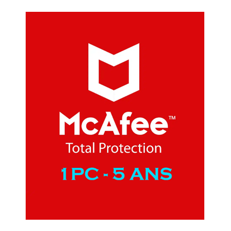 McAfee Total Protection 3 PC - 5 ANS - Sans VPN