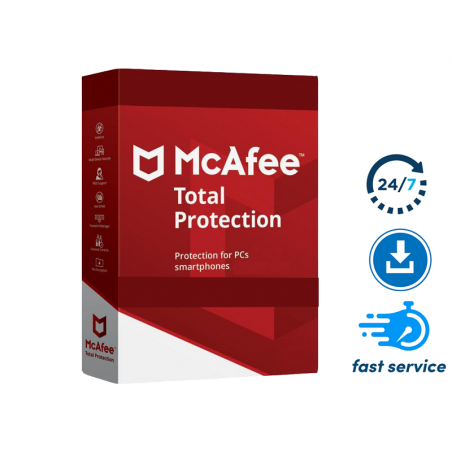 McAfee Total Protection 2021 / 10 Ans / Antivirus