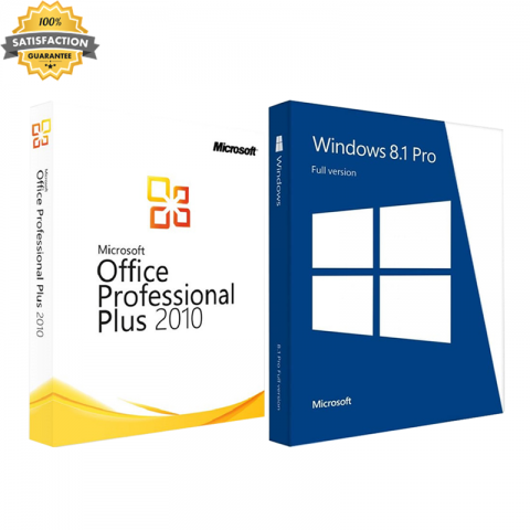 Windows 8.1 Pro + Office 2010 Professional Plus
