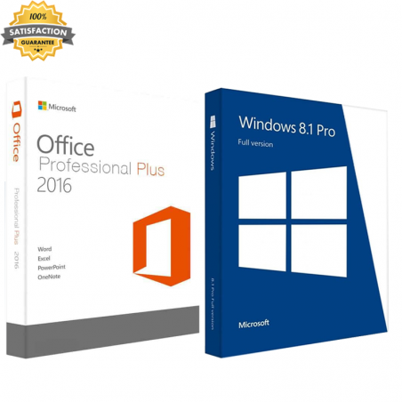 Windows 8.1 Pro + Office 2016 Professional Plus