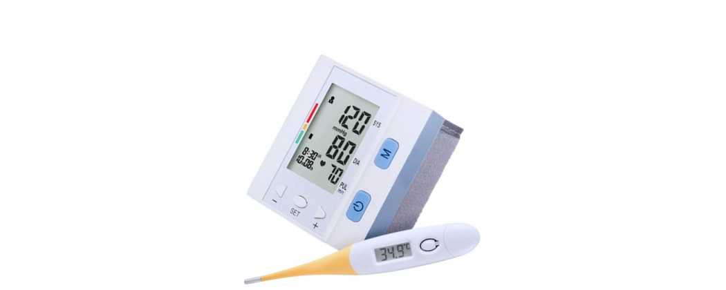 Blodtrycksmätare och termometrar